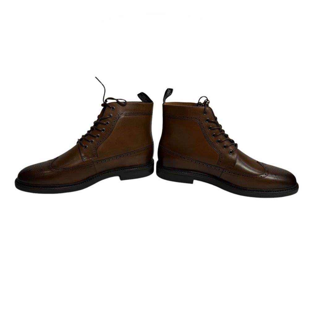 Polo Ralph Lauren Men's Asher Leather‎ Wingtip Boots, SIZE 11